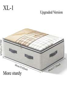 Transparent Large Capacity Storage Bag With Flip Lid And Handle, Portable Hand-Carry Design, Fits Under Bed Or On Top Of Wardrobe To Increase Storage Space; Suitable For Storing Clothes, Apparel, Quilts And Bedding; Storage Room Organization And Clothing Storage Box, Essential For Home, Travel And Dormitory - Multicolor - View 5