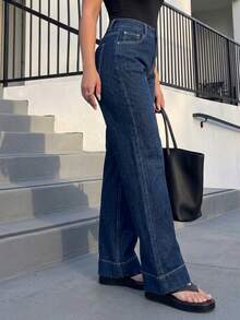 Women Pants - Dark Blue - View 3
