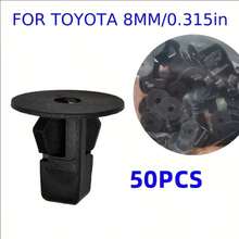 50/100PCS 8mm New Black Fender Screw Fasteners, Universal Fit For Multiple Car Models, Durable Car Clips, Dedicated Fixing Accessories For Car Body Fender - Automotive Screw Fasteners - View 10