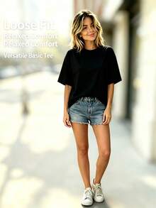 Women T-Shirts - Black - View 11