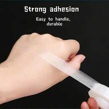 177.17 Inches Breathable Tearable Clear Tape, Wear-Resistant Foot Tape, High Viscosity Transparent Tape For Eyelid, Heel Protection, Foot Care, Home, Outdoor & Travel - White - View 4