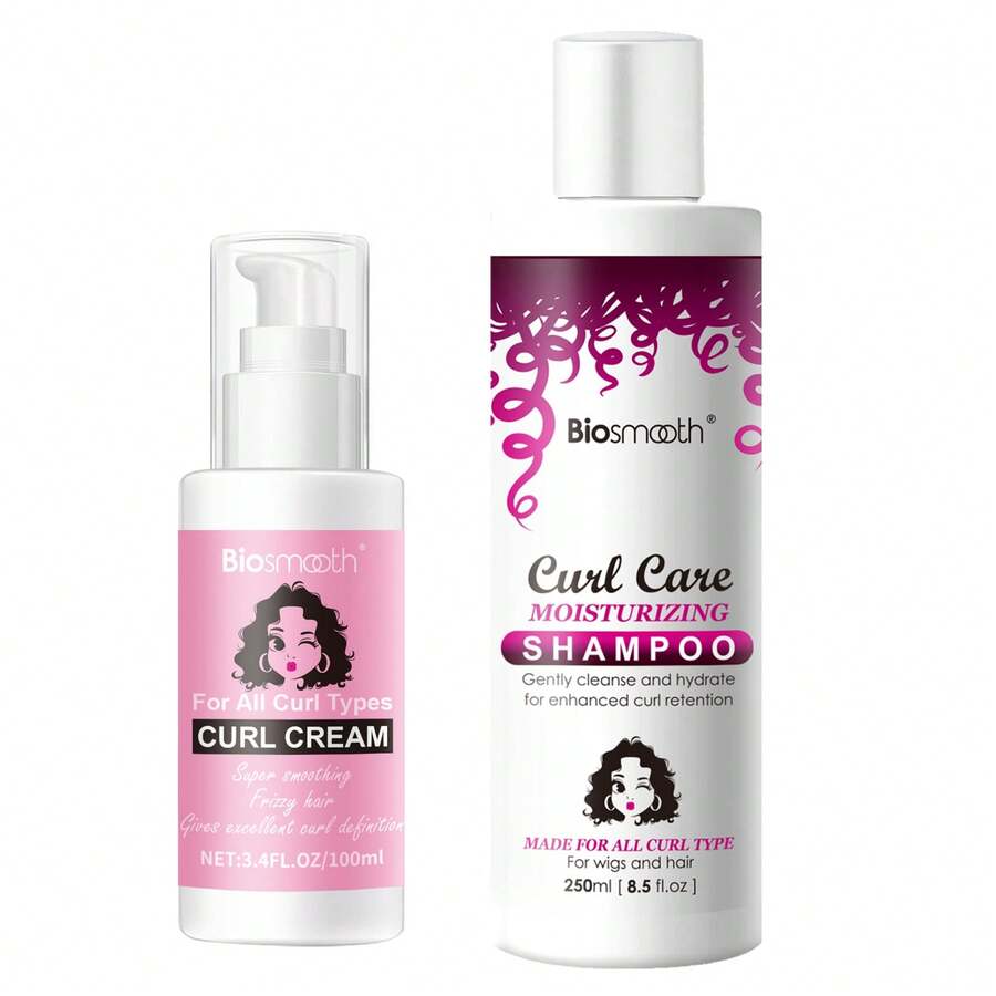 100ml Curl Cream+250ml Curl Care Shampoo