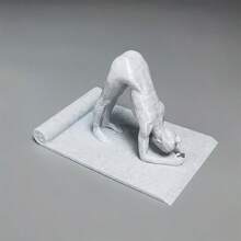 3pcs 3D Printed Yoga Girl Phone Holder, Creative Meditation Figure Design, Stable Desktop Phone Stand, Home And Office Decor, Suitable For Multiple Phone Models - Multiple Styles - View 5