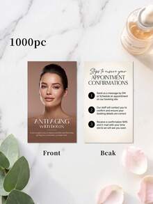 200/500/1000pcs Kartu Nama Bisnis Salon Kecantikan Kustom dengan Kode QR, Kartu Nama Informasi Media Sosial dengan Foto dan Teks Kustom, Kartu Nama Bisnis Kecil yang Dapat Diedit untuk Seniman Bulu Mata, Klinik Kecantikan, Studio, Perlengkapan Kantor - MultiWarna - View 9