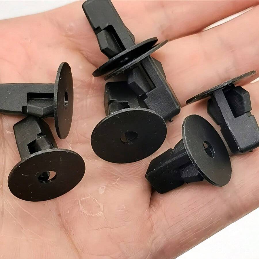 50/100PCS 8mm New Black Fender Screw Fasteners, Universal Fit For Multiple Car Models, Durable Car Clips, Dedicated Fixing Accessories For Car Body Fender - Automotive Screw Fasteners - View 1