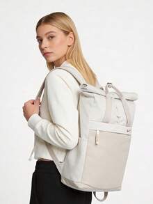 Nike Radiate 23L Minimalist Backpack Polyester Unisex Couple Style Rice Beige - Apricot - View 1