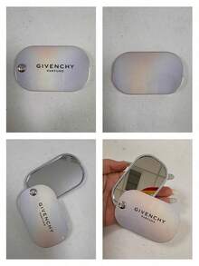 Givenchy Parfums Square Portable Handheld Travel Makeup Mirror With 4G Logo Compact Pocket Cosmetic Mirror For Daily Touch‑Up Elegant Women Holiday Gift - White - View 7
