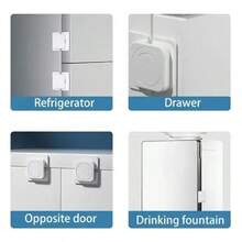 Baby Safety Lock Multi-Function Anti-Opening Cabinet Latch Child Refrigerator Cabinet Door Lock Child Home Security - Multicolor - View 5