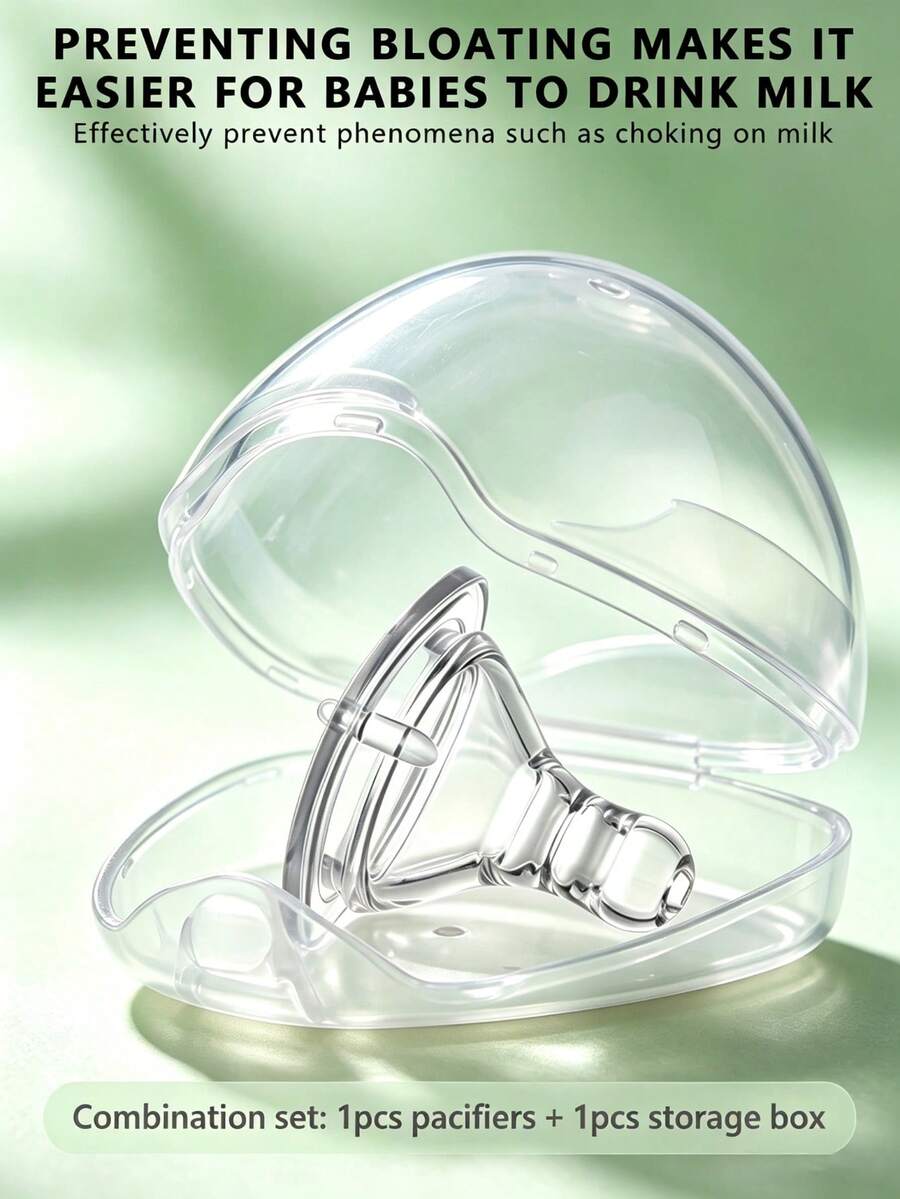 Set Perlengkapan Makan Bayi Lengkap dengan Dot Silikon dan Kotak Penyimpanan Dot Portabel Anti Debu Berbentuk Segitiga. - MultiWarna - View 1