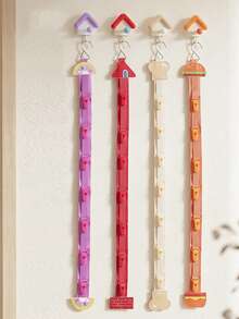 Hanging Hat Storage Strap With Clips, Wall-Mounted Hat Rack Closet Organizer, Space-Saving Hat Hooks Home Storage Accessories, Includes 1 Random Wall Hook - View 6
