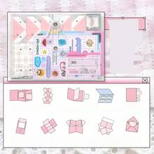 Paket Material Mekanisme Kreatif M5, Setiap Buku Dapat Membuat 10 Pola, Pembuatan Buku Catatan Perencana M5, Digunakan untuk Scrapbooking DIY, Material Perencana, Kerajinan Tangan, Permainan Orang Tua-Anak, Membuat Album Foto, Hadiah Liburan, Hadiah Natal - beraneka warna - View 15