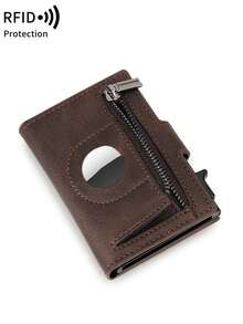 MIYIN Slim Trifold Business Men Wallet, Built‑In AirTag Slot, Multi‑Card Slots And Clear ID Window, Large‑Capacity Portable Card Holder For Cards And Cash - Multicolor - View 8
