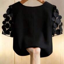 Plus Size Blouses - Blue - View 3