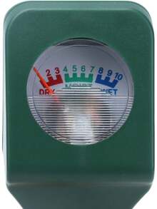 Soil Moisture Meter Tester, Suitable For Indoor/Outdoor Garden, Farm, Lawn, Potted Plants, Succulents, Soil Measurement Instrument With Easy-To-Read Pointer Dial (5.6 Inch) K8BQ - Green - View 4