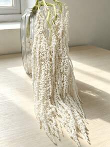 1/2/3/4/5/10pcs Artificial Hanging Amaranth Flowers, Floral Art, Hanging Floral Decor, Wedding Arch Decoration, Backdrop Decor - White - View 3