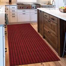 Durable Non-Slip Striped Floor Mat, Easy To Clean, Indoor/Outdoor Use, Red, Brown, Gray Striped Options, Multiple Sizes Available - Multicolor - View 11