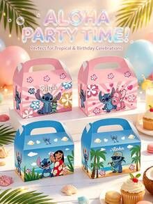 Disney This Stitch Tropical Aloha Theme Party Gift Box Set Provides A Practical Packaging Solution For Pop Culture Themed Celebrations And Private Social Gatherings, Made Of Upgraded Thickened Cardboard - Multiple Styles - View 2