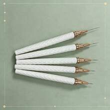 Diamond Texture Nail Liner Brush Fine Detail Drawing Pen For Beginners DIY Nail Art Manicure Tool - White - View 5