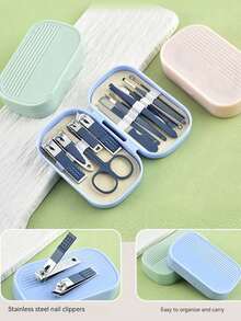 14pcs Professional Manicure Set, Stainless Steel Nail Tools Kit (With Portable Storage Box), Suitable As Gift For Friends And Parents, Nail File, Hand And Foot Care Accessories, Christmas Gift, Back To School, Halloween, Christmas, School, Beauty - Multi-color - View 5