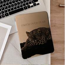 1件豹紋 Faith Over Fear 360度旋轉平板保護殼，相容 iPad 10代 10.9吋 2022 智慧保護殼/Air 13(M3 2025)/Air 11(M3 2025)/11(A16 2025)，相容 OPPO Pad、MatePad、Pad、Honor Pad、Xiaoxin Pad - 彩色 - 查看 6