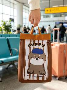 6/1pc Portable Travel Shoe Bag, Handheld Shoe Storage Bag, Double Layer Large Capacity Dust-Proof Shoe Storage Bag, Suitable For Luggage, Business Trip, Vacation, Cute Pattern Shoe Storage Bag - Multicolor - View 6
