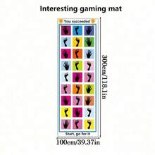 1pc Outdoor Foldable Game Mat Multi-Player Interactive Sensory Balance Challenge Pad Rectangular Game Carpet Suitable For Indoor/Outdoor Games, Birthday Parties, Family Gatherings, Summer Backyard, Game Room Floor Play Mat - Multicolor - View 10