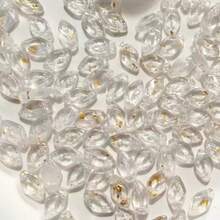120pcs Multicolor Golden‑Fleck Leaf‑Shaped Acrylic Through‑Hole Loose Beads For DIY Bracelets, Phone Charms, Keychains Handmade Craft Supplie - Multicolor - View 5