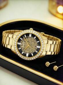 GUESS Lady Frontier Women Chronograph Watch 40mm Iridescent Rainbow Stainless Steel Case Full Crystal Paved - one-size - View 9