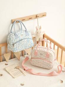 1pc Portable Tote Mommy Bag, Large Capacity Maternity Diaper Bag - Multicolor - View 10