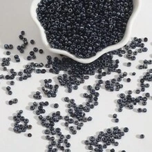 Manik-manik Kaca Logam 2mm 1800 buah, Manik-manik Kerajinan Kecil, Manik-manik Spacer Kecil, Cocok untuk Pembuatan Perhiasan, Gelang DIY, Kalung, dan Kerajinan Lainnya - 2mm-1800 buah - View 7