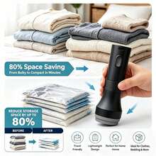 Two-In-One Vacuum Machine With Vacuum & Inflation Functions. Portable Design, Ideal For Pool Floats, Air Beds, Mattresses, Swim Rings, Inflatable Mats & Toys.Also For Vacuum Storage Bags And Clothes Organization. Ideal For Home And Outdoor Camping. - Multicolor - View 3