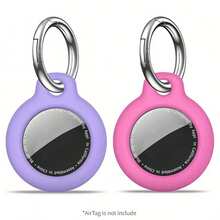 HUSQIER 2pcs AirTag Protective Case - AirTag Protective Case With Keychain, AirTag Protective Shell Anti-Scratch Keychain, Accessories For AirTag GPS Item Finder Tracker - Multicolor - View 17