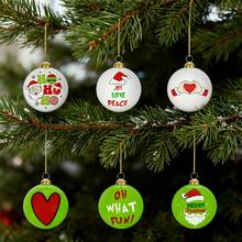 The Grinch 1set Christmas Ball Decorative Pendant, Christmas Tree Pendant, Decorative Ball, Shopping Mall Window Hanging Decoration - Multicolor - View 5