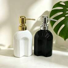 Creative Glass Hand Soap Dispenser Empty Bottle, Arched Pump Glass Bottle, Hotel Shampoo And Body Wash Refillable Empty Bottle - Multiple Styles - View 5
