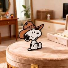 1 قطعة دبوس كرتوني إبداعي سعيد Snoopy بشكل كاوبوي لطيف من سبيكة معدنية، إكسسوار مثبت أعلى الحقيبة، هدية صغيرة للأجواء، هدية لزميل الدراسة - متعدد الألوان - مشاهدة 4