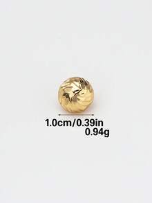 10pcs/Pack Textured Wrinkled Half-Sphere Asymmetrical Metal Buttons, Decorative Hand-Sewn Buttons For Shirts, Cardigans, Dresses, Sweaters, Jackets, DIY Bags, Clothing Sewing, Home Craft Tools Accessories - Multicolor - View 7