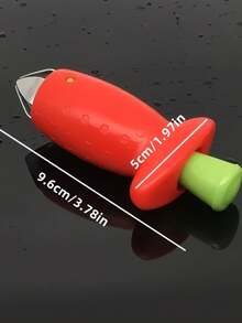 1pc Strawberry Huller - Multi-Functional Stainless Steel Strawberry Stem Remover, Pineapple Eye Remover, Fruit And Vegetable Stem Remover, Easy To Operate And Labor-Saving, Quickly Removes Strawberry Stems, Easily Process Ingredients, Practical Kitchen Tool. - Seed Remover - View 3