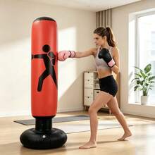 Adult Thickened Inflatable Boxing Punching Bag Tumbler Sandbag, Home Stress Relief Fitness Training Punching Bag With Air Pump - Multicolor - View 4