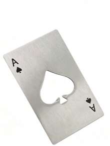 Poker Card Ace Spade A Beer Bottle Opener Stainless Steel Card-Style Beer Opener Portable Creative Pocket Bottle Opener Tool, Party Fun Opening Tool, Best Gift To Give, Most Satisfying Gift - Multicolor - View 15