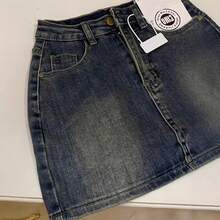 Women Denim Skirts - Vintage Blue - View 5