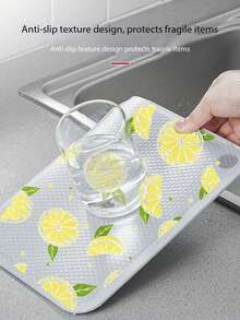 4/8/12pcs Mixed Pack Small Printed Daisy & Lemon Pattern - Small Size (30cm*45cm/11.81in*17.72in) Washable Waterproof Oil-Resistant Mini Fridge Mat, Drawer Liner, Suitable For Mini Fridge Shelves, Mini Freezer Glass Shelves, Mini Cabinet Drawers - Lemon & Daisy - View 4