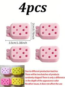 1/4pcs Flip-Top Toothbrush Head Cover, Toothbrush Head Protective Case, All-Around Quick-Drying, Breathable Hygienic Travel Cap, Portable Mini Storage Box, Home Bathroom Sink Organizer, Bathroom Supplies - Multicolor - View 9