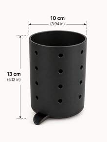 1pc Kitchen Utensil Holder With Drainage Spout, Sink Side Utensil Storage Box, Suitable For Forks, Spoons, Chopsticks And Kitchen Tools, Ventilated Countertop Storage Basket, Direct Drainage, Compact Kitchen Sink Storage Rack, Suitable For Home, Apartment, Dormitory Countertop Storage - View 11