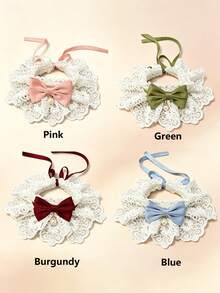 1pc Detachable Floral Bow Pet Collar With Bell, Cute Bow Accessory, Suitable For Indoor Cats, Kittens, Small Dogs, Halloween Christmas Party Costume, Cute Pet Gift - Multicolor - View 4