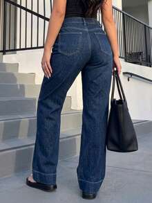 Women Pants - Dark Blue - View 2