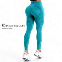 3D Body Sculpt 2.0 Compression Leggings, No Front Seam, Smooth Front - 2.0 Compression Green - View 4