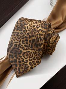 1 buah Dasi Unisex Motif Leopard Realistis Gaya Jalanan Subkultur Seksi Y2K Punk yang Dapat Dipersonalisasi - MultiWarna - View 5