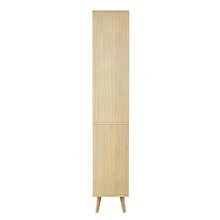 Bathroom Storage Made Of Wood With Storage With Doors Freestanding White - Natural - View 9