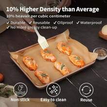 1/50/100 Lembar Kertas Panggang Anti Lengket Tanpa Pemutih Ukuran 9x13 Inci, Sudah Dipotong Seperempat Ukuran, Cocok Untuk Oven, Panggangan, Penggorengan Udara, Mengukus, Untuk Roti, Kue, dan Biskuit - MultiWarna - View 4
