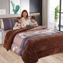 Casaisla Home Collection Comforter Sets - Chocolate Brown - View 3